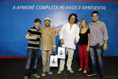 Anderson Freire (Gerente Marketing Arcor), João Bosco, Dudu Lima, Geovanna Smaniotto (Coordenadora)