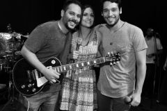 Diego Dalia, Paula Barbosa  e Bruno Fagundes  - Show PAULA BARBOSA - Novembro 2015 - Foto CRISTINA GRANATO