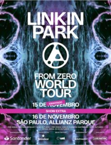 Leia mais sobre o artigo DEVIDO À DEMANDA FENOMENAL, LINKIN PARK ANUNCIA DATA EXTRA NO BRASIL NO DIA 16 DE NOVEMBRO EM SÃO PAULO