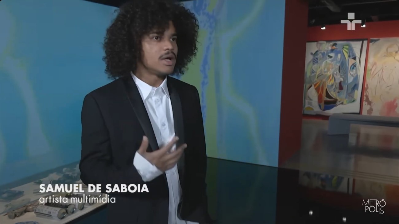  A Exposição Samuel de Saboia - Introdução ao Infinito, foi matéria no Metrópolis.