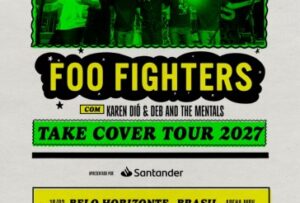 Foo Fighters anuncia dois shows no Brasil da Take Cover Tour 2027